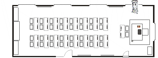 Croquis de la antigua escuela de niños