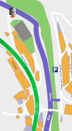 Plano con la ubicación de la caldera del espliego