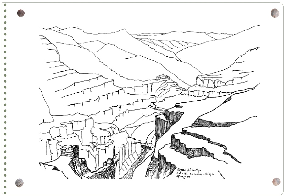 Dibujo de Ernesto Reiner: panorámica