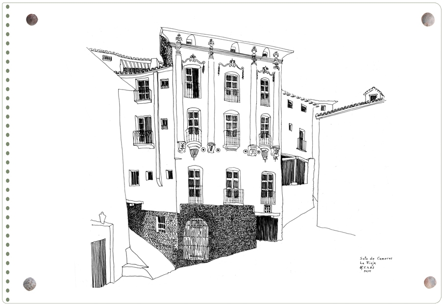 Dibujo de Ernesto Reiner: la Placita